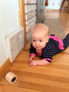 The vent!  She plays it like an instrument, snuggles next to it when it's blowing heat, and talks to it.